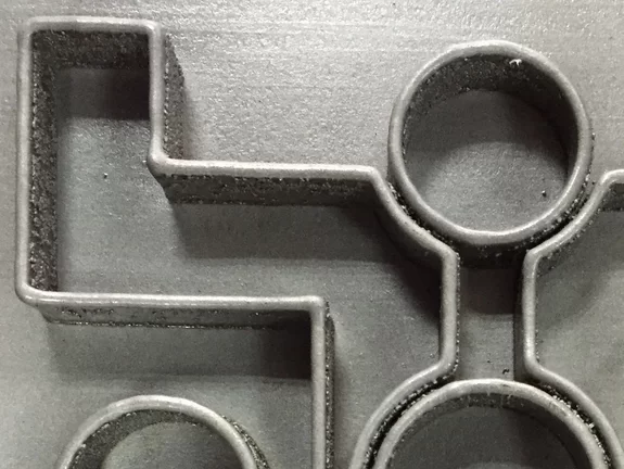Finished Sample with multiple combined laser additive manufacturing methods by Laserline diode lasers