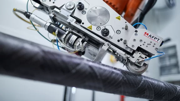 Laser-based tape laying and winding process by Laserline diode lasers